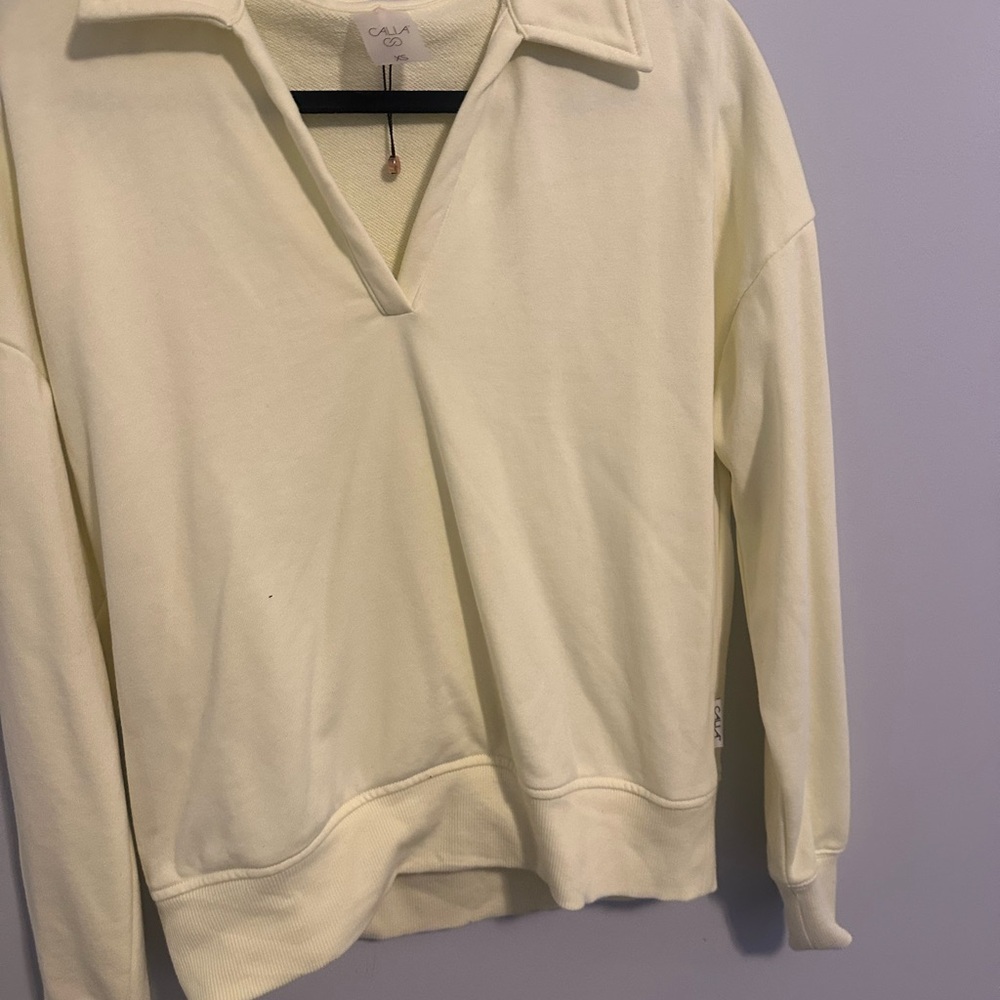 Soft yellow Calia Long Sleeve Pullover xs